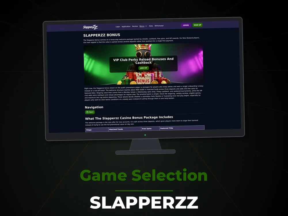 Slapperzz - Game Selection