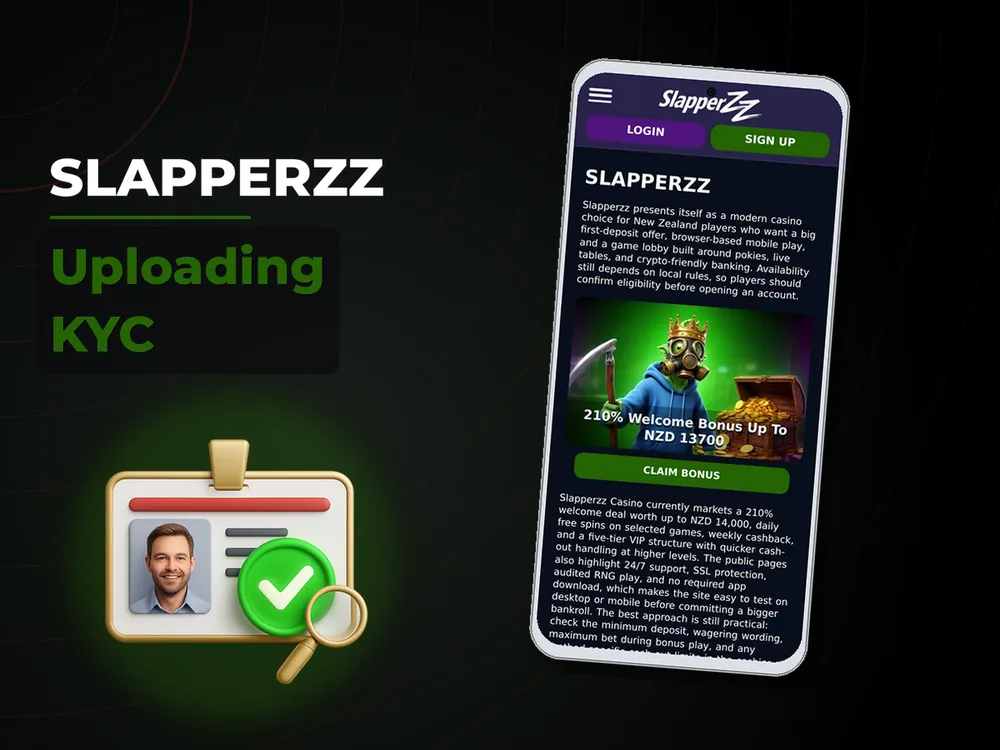 Slapperzz - Uploading KYC